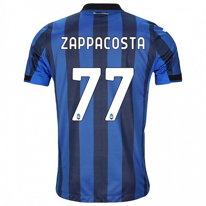 Mujer Camiseta Davide Zappacosta #77 Azul Negro 1ª Equipación 2023/24 La Camisa Perú