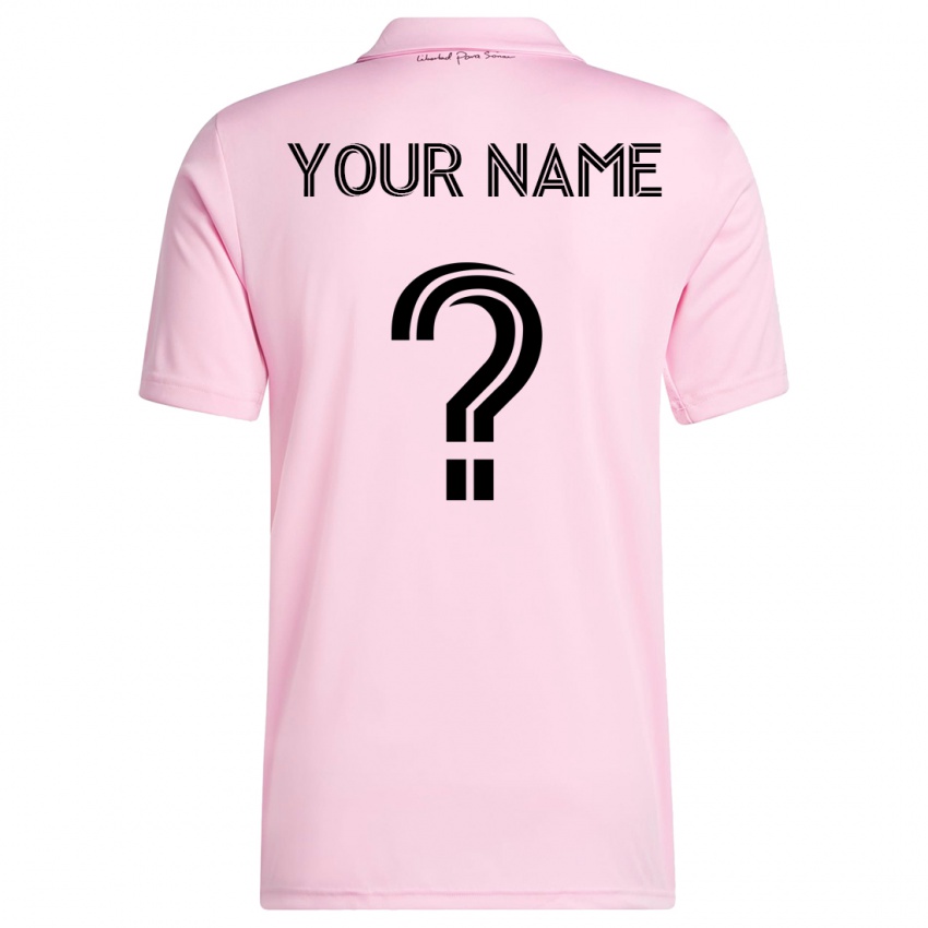 Mujer Camiseta Su Nombre #0 Rosa 1ª Equipación 2023/24 La Camisa Perú