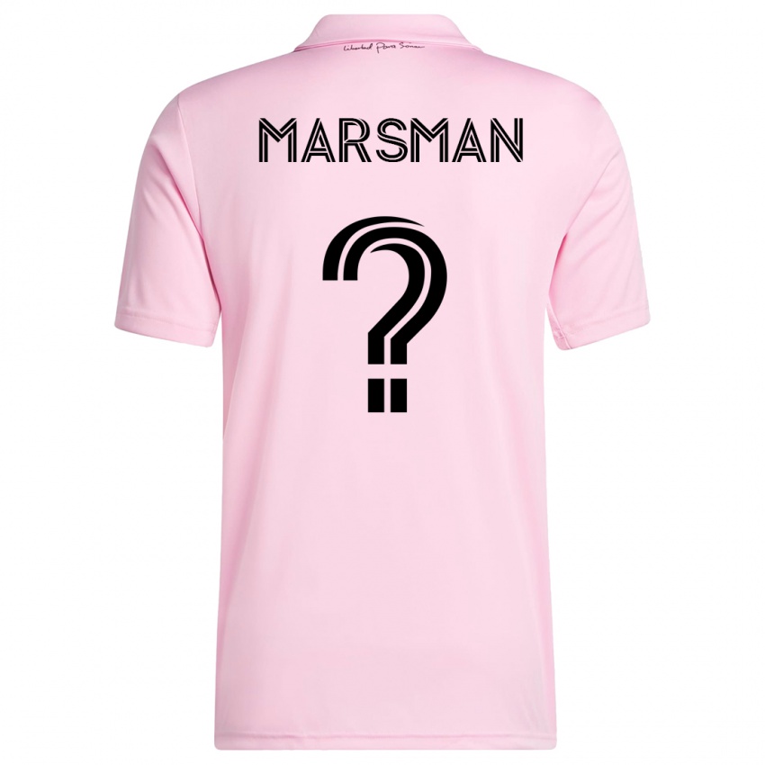 Mujer Camiseta Nick Marsman #0 Rosa 1ª Equipación 2023/24 La Camisa Perú