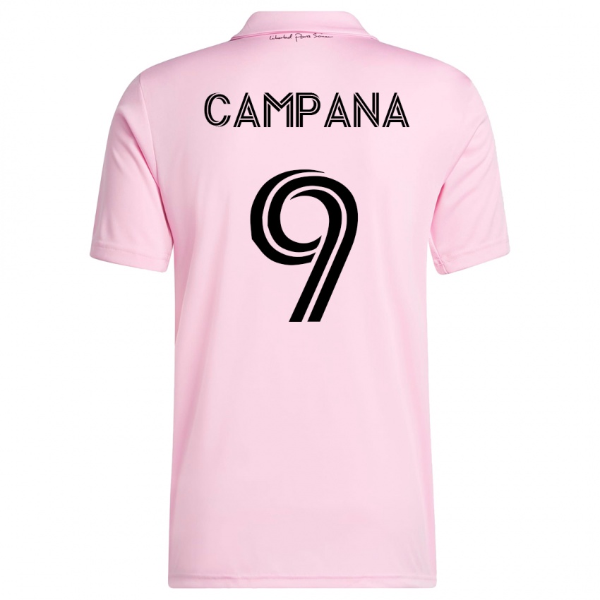 Mujer Camiseta Leonardo Campana #9 Rosa 1ª Equipación 2023/24 La Camisa Perú