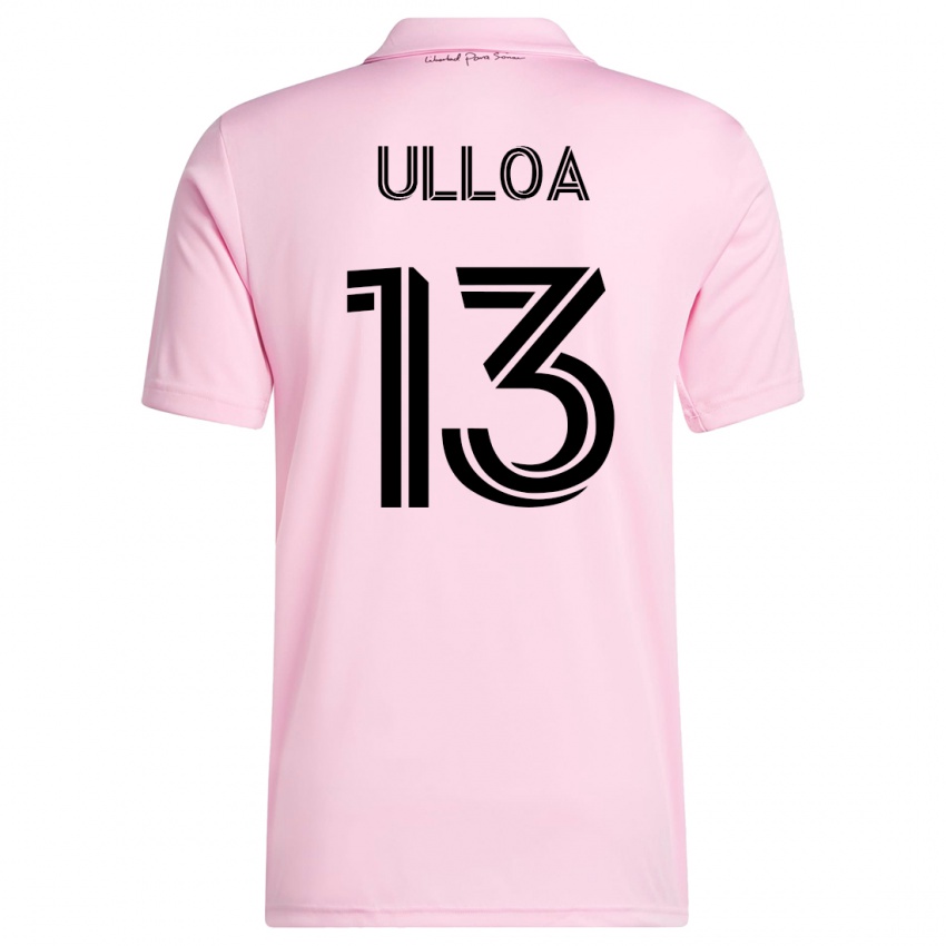 Mujer Camiseta Víctor Ulloa #13 Rosa 1ª Equipación 2023/24 La Camisa Perú