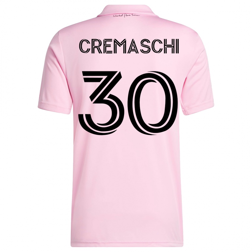 Mujer Camiseta Benja Cremaschi #30 Rosa 1ª Equipación 2023/24 La Camisa Perú