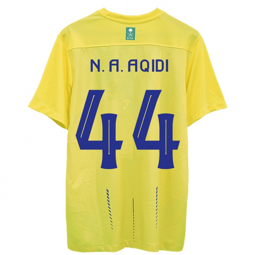Mujer Camiseta Nawaf Al-Aqidi #44 Amarillo 1ª Equipación 2023/24 La Camisa Perú