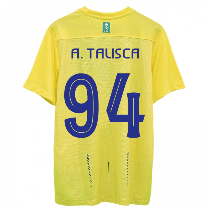 Mujer Camiseta Talisca #94 Amarillo 1ª Equipación 2023/24 La Camisa Perú