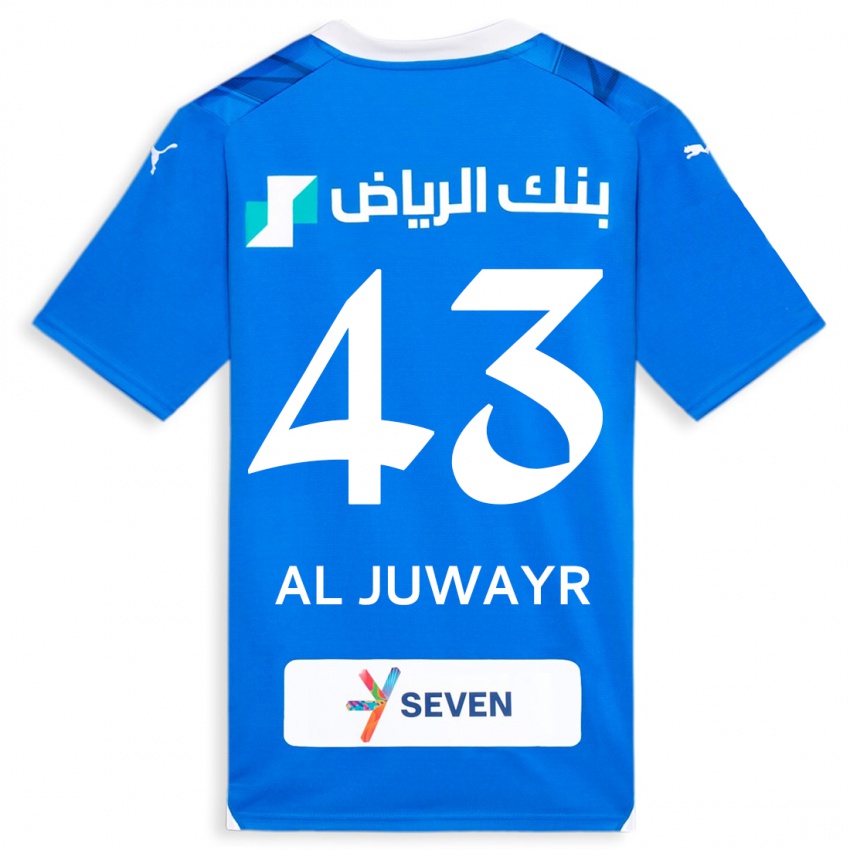 Mujer Camiseta Musab Al-Juwayr #43 Azul 1ª Equipación 2023/24 La Camisa Perú