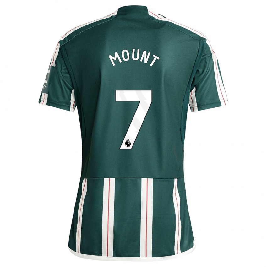 Mujer Camiseta Mason Mount #7 Verde Oscuro 2ª Equipación 2023/24 La Camisa Perú