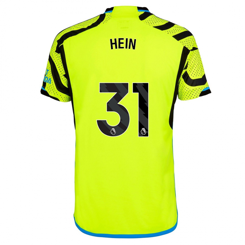 Mujer Camiseta Karl Hein #31 Amarillo 2ª Equipación 2023/24 La Camisa Perú