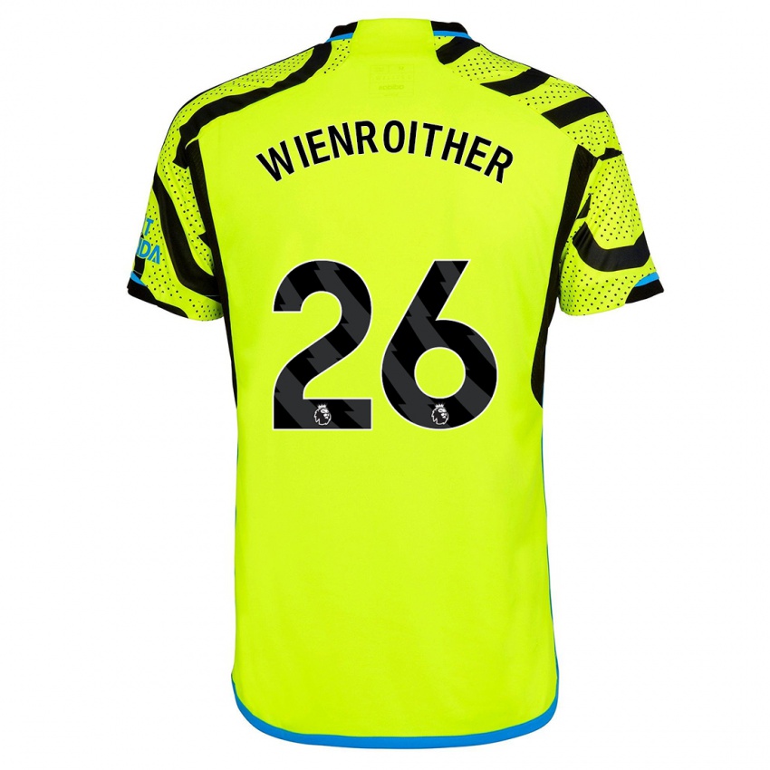 Mujer Camiseta Laura Wienroither #26 Amarillo 2ª Equipación 2023/24 La Camisa Perú