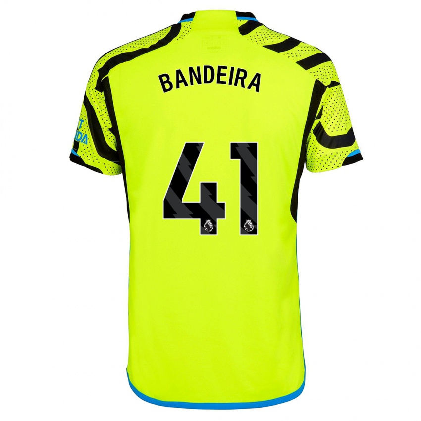 Mujer Camiseta Mauro Bandeira #41 Amarillo 2ª Equipación 2023/24 La Camisa Perú