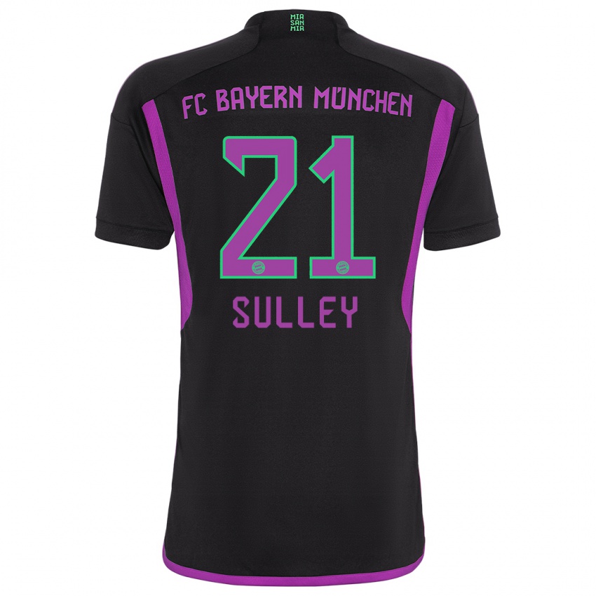 Mujer Camiseta Williams Baffour Sulley #21 Negro 2ª Equipación 2023/24 La Camisa Perú