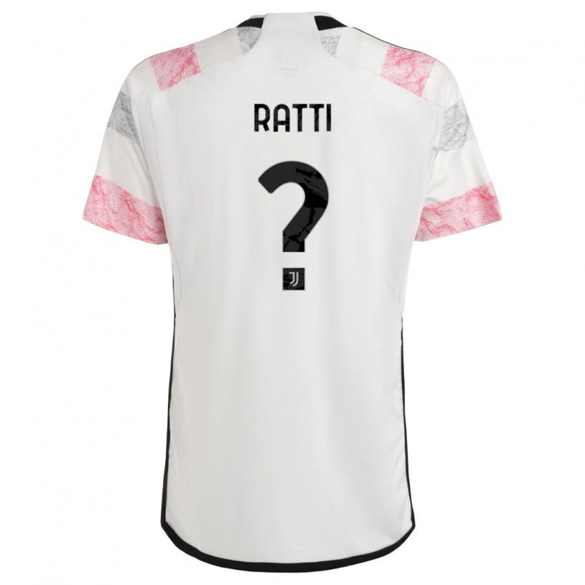 Mujer Camiseta Leonardo Ratti #0 Blanco Rosa 2ª Equipación 2023/24 La Camisa Perú