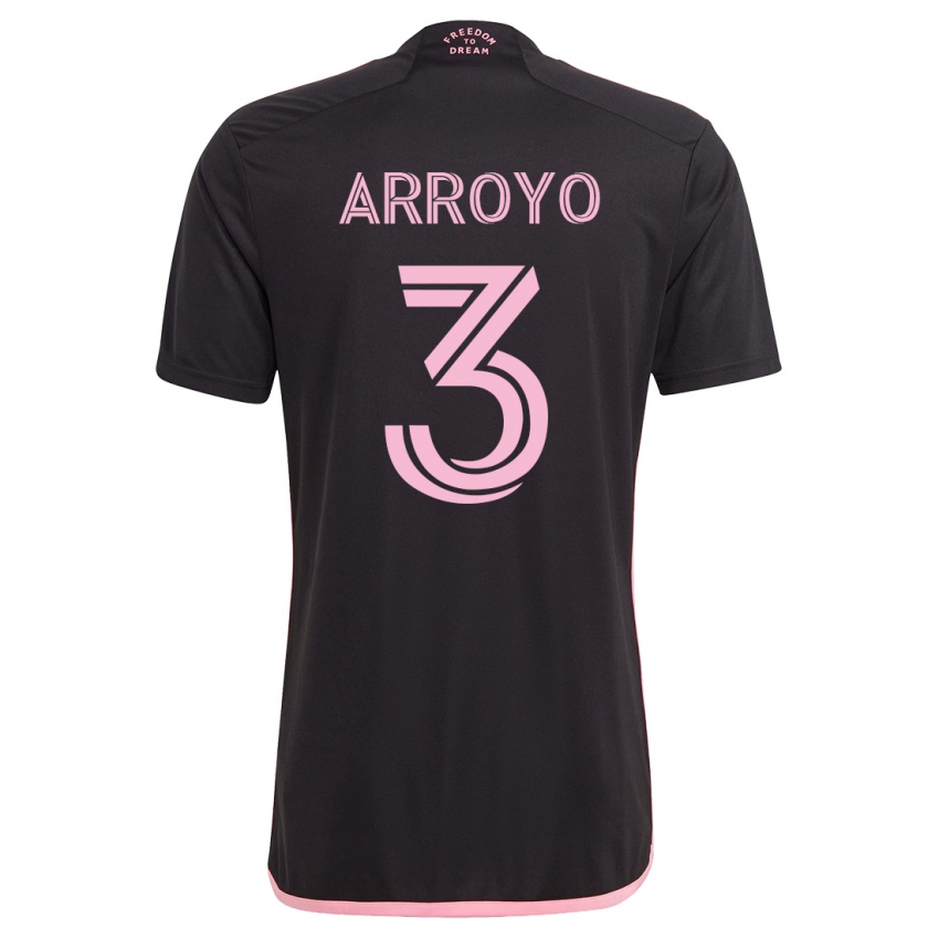 Mujer Camiseta Dixon Arroyo #3 Negro 2ª Equipación 2023/24 La Camisa Perú