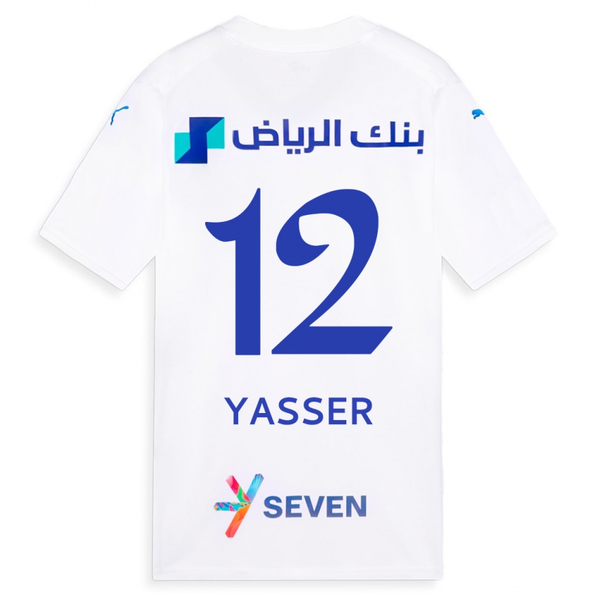 Mujer Camiseta Yasser Al-Shahrani #12 Blanco 2ª Equipación 2023/24 La Camisa Perú