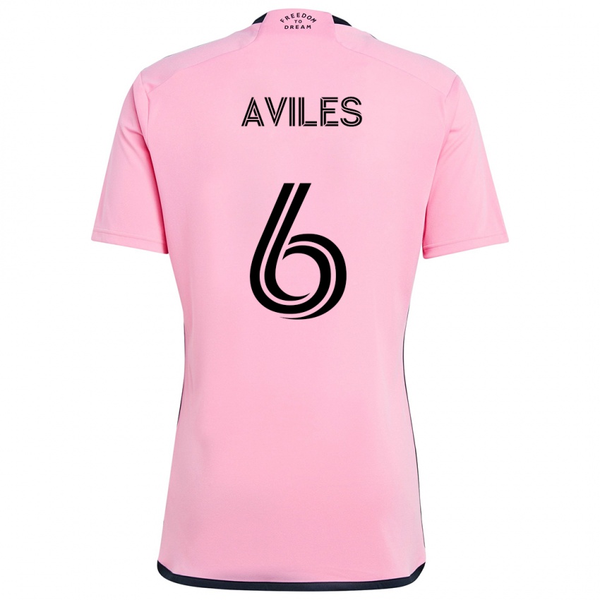 Niño Camiseta Tomás Avilés #6 Rosa 1ª Equipación 2024/25 La Camisa Perú