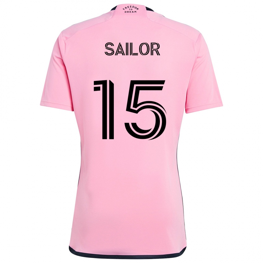 Niño Camiseta Ryan Sailor #15 Rosa 1ª Equipación 2024/25 La Camisa Perú