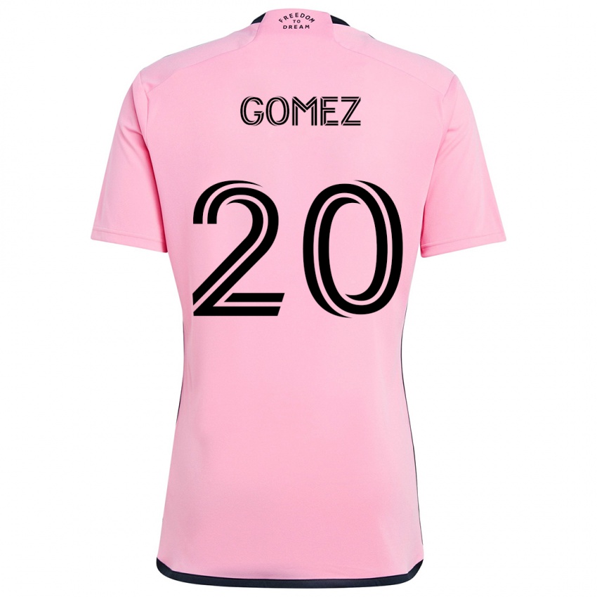 Niño Camiseta Diego Gómez #20 Rosa 1ª Equipación 2024/25 La Camisa Perú