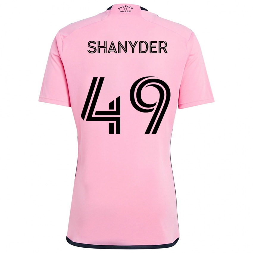 Niño Camiseta Shanyder Borgelin #49 Rosa 1ª Equipación 2024/25 La Camisa Perú