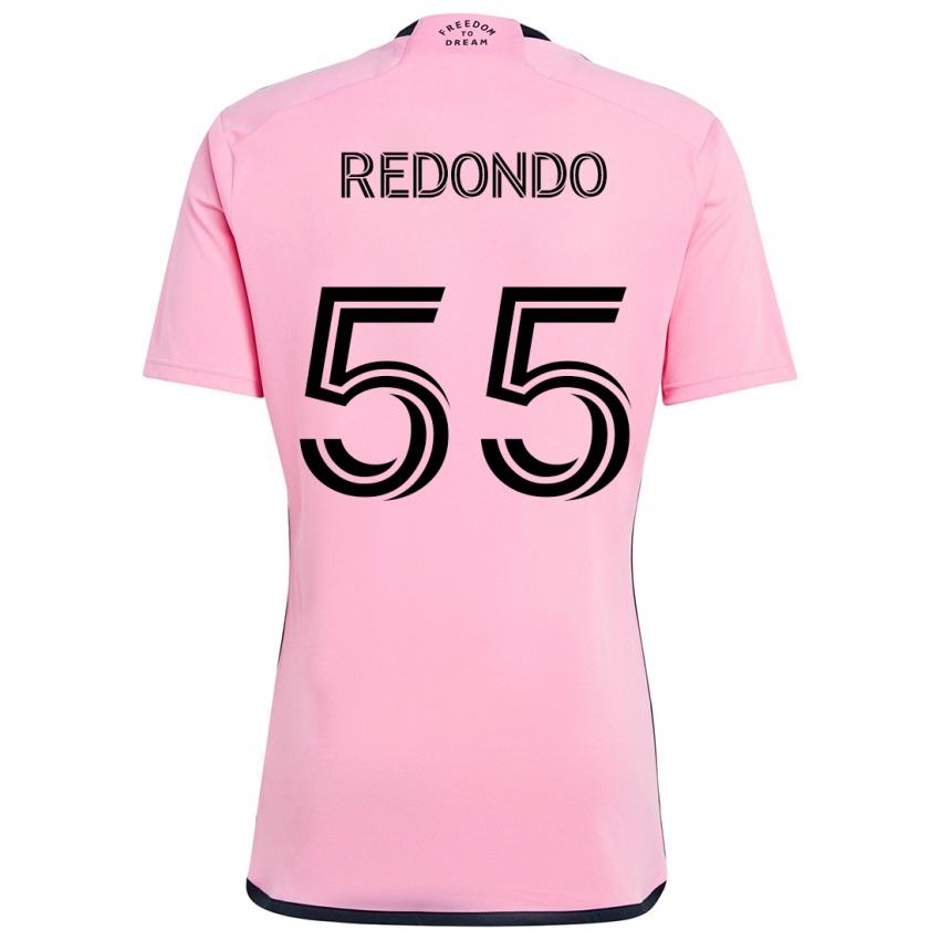 Niño Camiseta Federico Redondo #55 Rosa 1ª Equipación 2024/25 La Camisa Perú