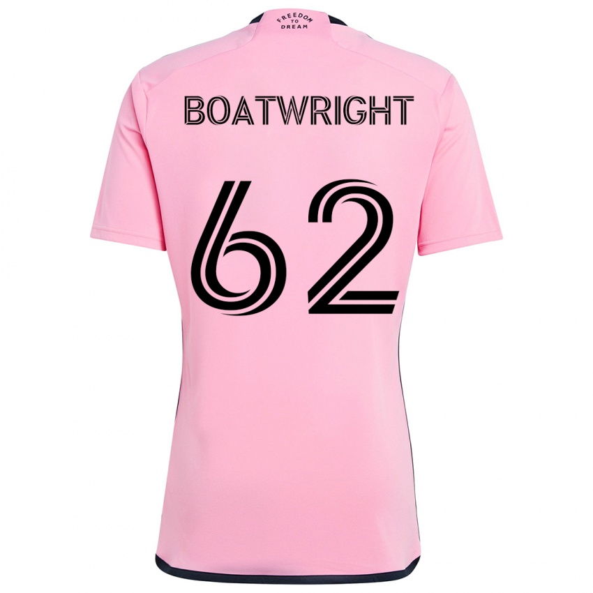 Niño Camiseta Israel Boatwright #62 Rosa 1ª Equipación 2024/25 La Camisa Perú