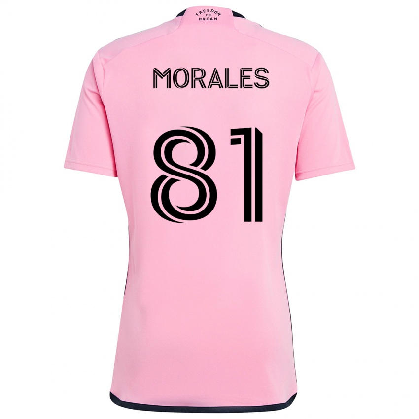 Niño Camiseta Santiago Morales #81 Rosa 1ª Equipación 2024/25 La Camisa Perú