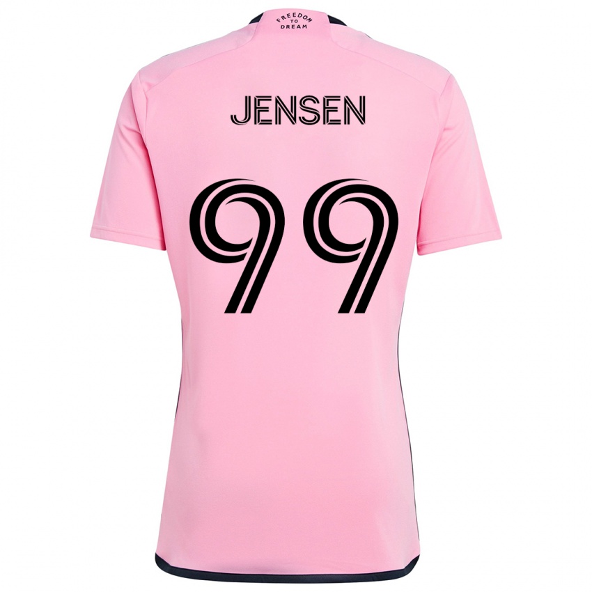 Niño Camiseta Cole Jensen #99 Rosa 1ª Equipación 2024/25 La Camisa Perú