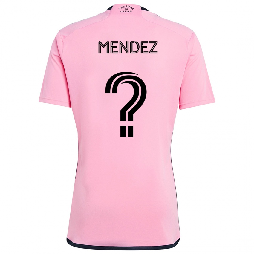 Niño Camiseta Dylan Mendez #0 Rosa 1ª Equipación 2024/25 La Camisa Perú