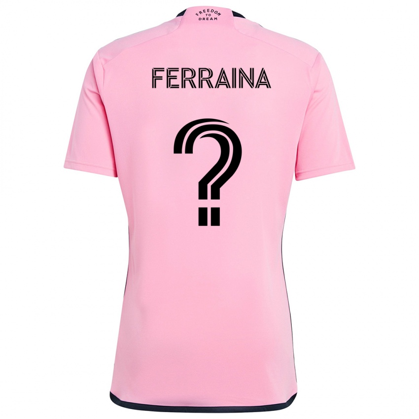 Niño Camiseta Giovanni Ferraina #0 Rosa 1ª Equipación 2024/25 La Camisa Perú