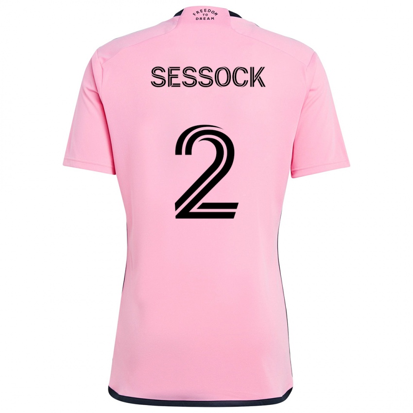 Niño Camiseta Nykolas Sessock #2 Rosa 1ª Equipación 2024/25 La Camisa Perú