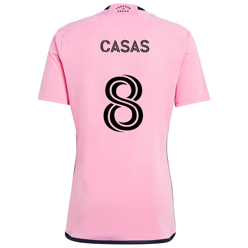 Niño Camiseta Pep Casas #8 Rosa 1ª Equipación 2024/25 La Camisa Perú