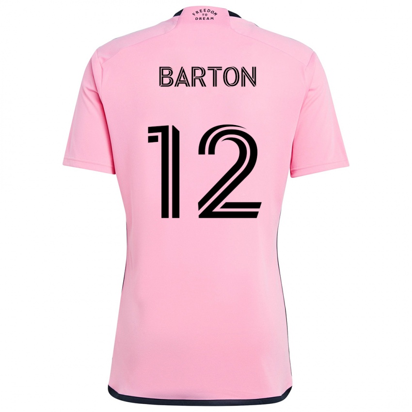 Niño Camiseta Tye Barton #12 Rosa 1ª Equipación 2024/25 La Camisa Perú