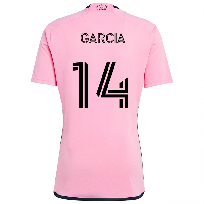 Niño Camiseta Santiago Garcia #14 Rosa 1ª Equipación 2024/25 La Camisa Perú