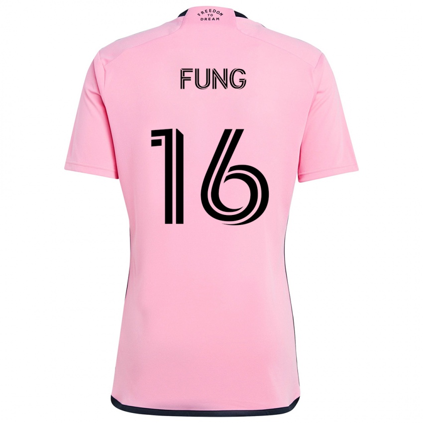 Niño Camiseta Victor Fung #16 Rosa 1ª Equipación 2024/25 La Camisa Perú