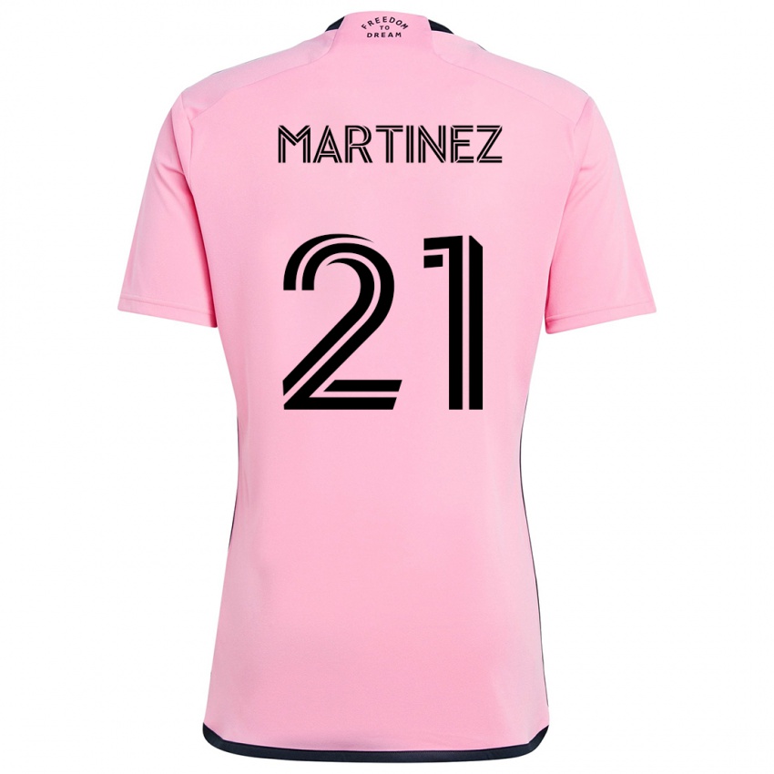 Niño Camiseta Derrek Martinez #21 Rosa 1ª Equipación 2024/25 La Camisa Perú