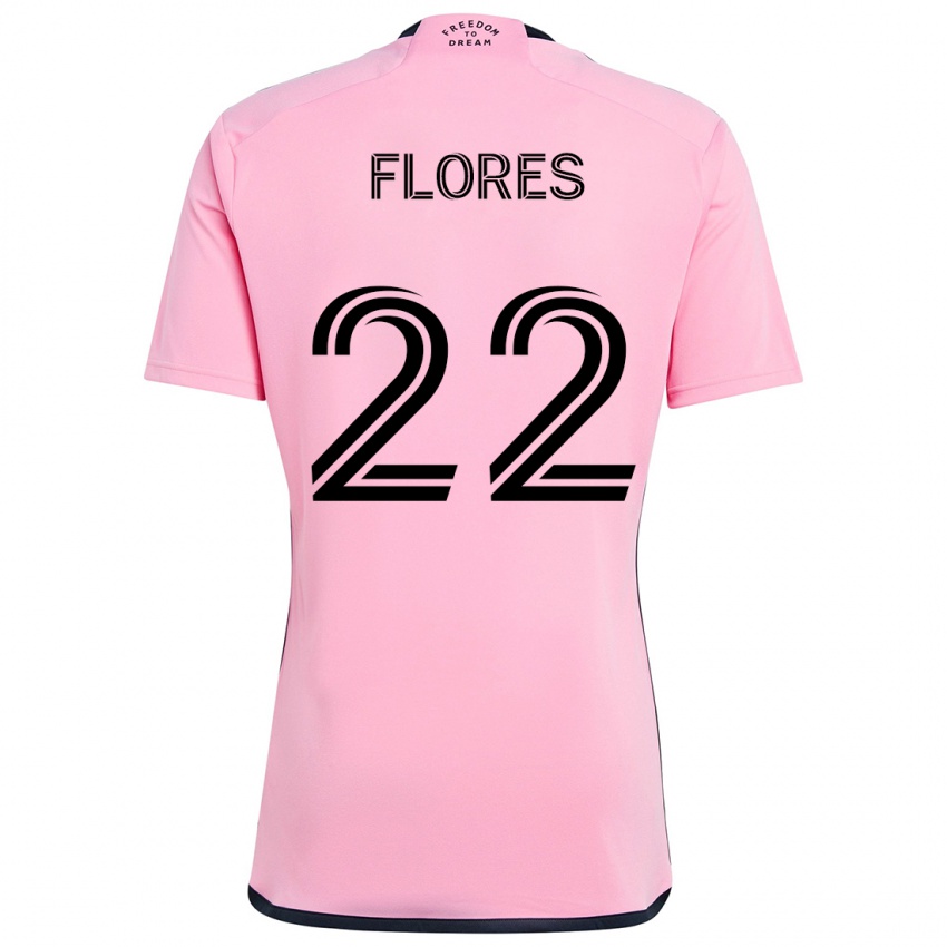 Niño Camiseta Alejandro Flores #22 Rosa 1ª Equipación 2024/25 La Camisa Perú