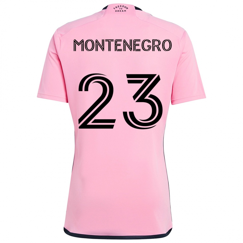 Niño Camiseta Ricardo Montenegro #23 Rosa 1ª Equipación 2024/25 La Camisa Perú