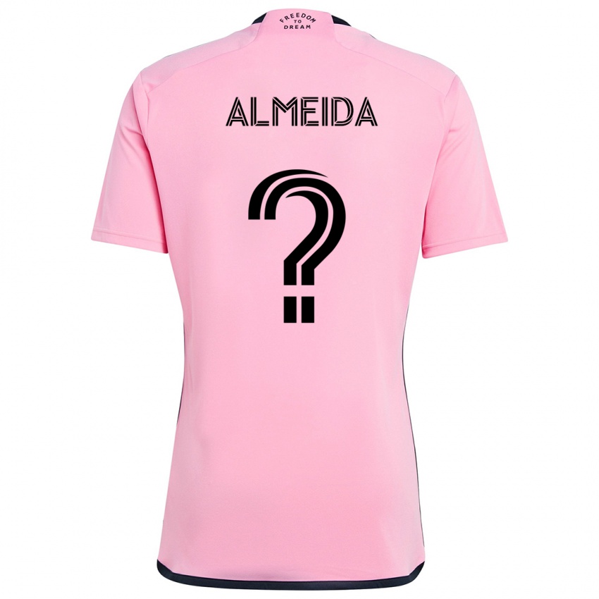 Niño Camiseta Nicholas Almeida #0 Rosa 1ª Equipación 2024/25 La Camisa Perú