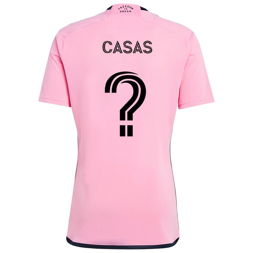 Niño Camiseta André Casas #0 Rosa 1ª Equipación 2024/25 La Camisa Perú