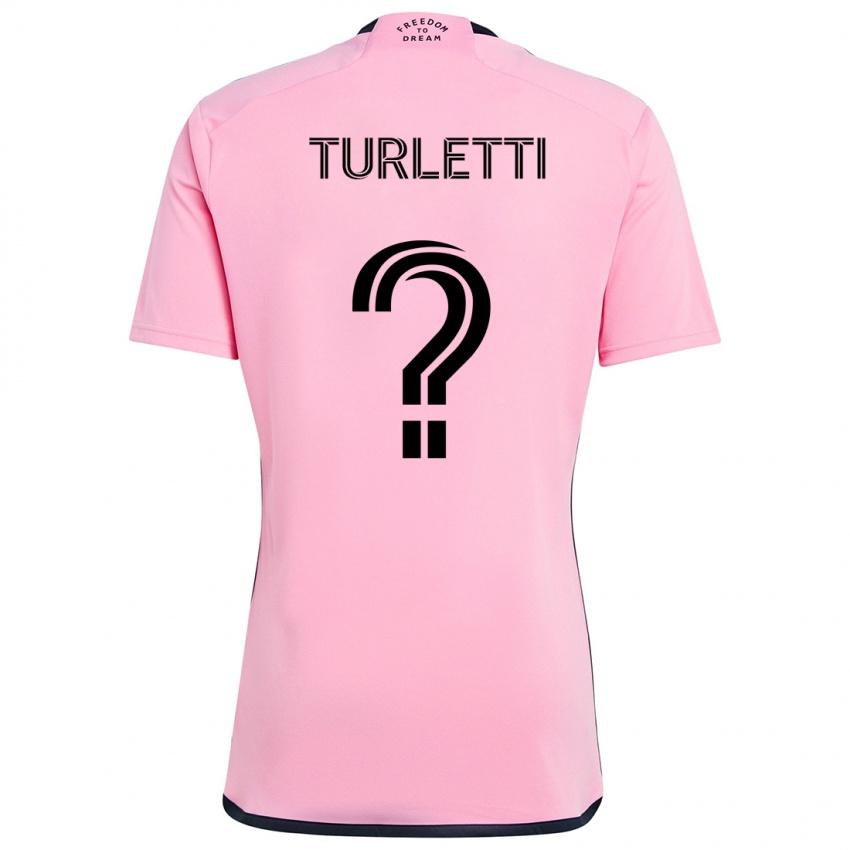 Niño Camiseta Mateo Turletti #0 Rosa 1ª Equipación 2024/25 La Camisa Perú