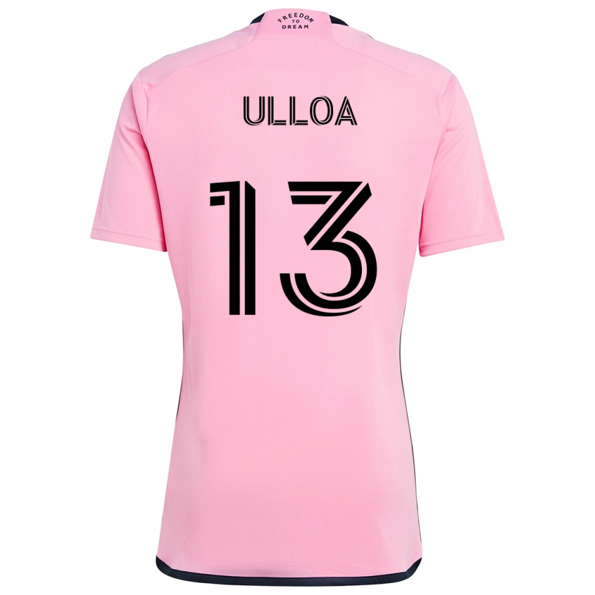 Niño Camiseta Víctor Ulloa #13 Rosa 1ª Equipación 2024/25 La Camisa Perú