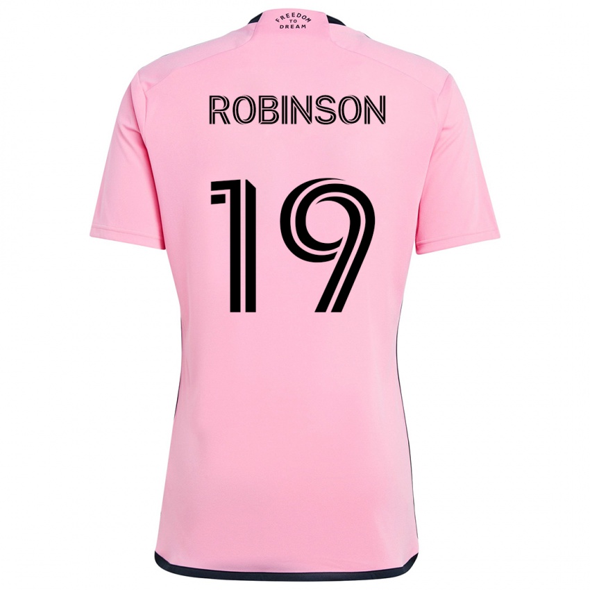 Niño Camiseta Robbie Robinson #19 Rosa 1ª Equipación 2024/25 La Camisa Perú