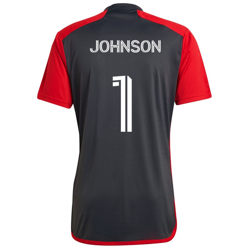 Niño Camiseta Sean Johnson #1 Rojo Grayn 1ª Equipación 2024/25 La Camisa Perú