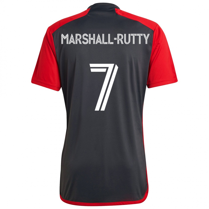 Niño Camiseta Jahkeele Marshall-Rutty #7 Rojo Grayn 1ª Equipación 2024/25 La Camisa Perú