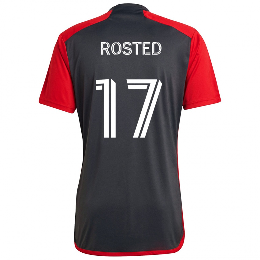 Niño Camiseta Sigurd Rosted #17 Rojo Grayn 1ª Equipación 2024/25 La Camisa Perú