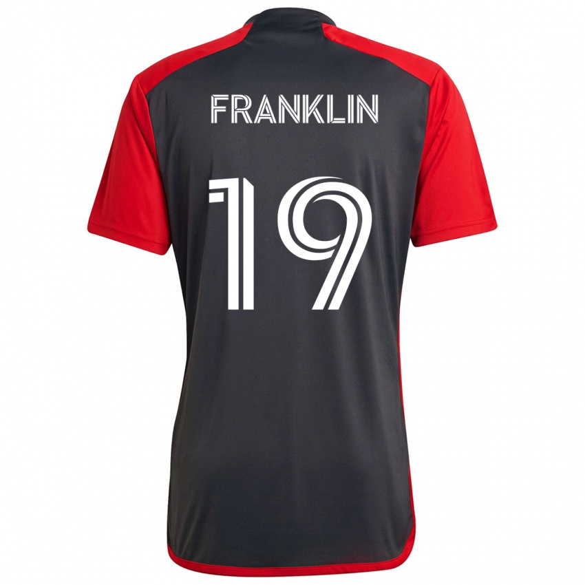 Niño Camiseta Kobe Franklin #19 Rojo Grayn 1ª Equipación 2024/25 La Camisa Perú