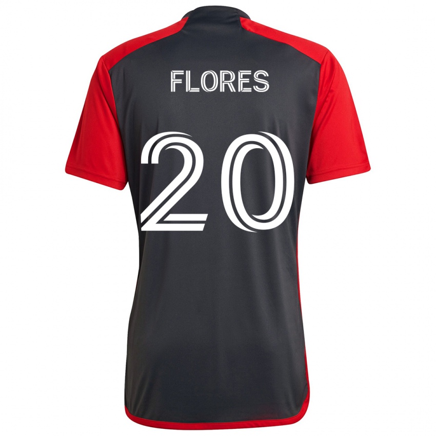 Niño Camiseta Deybi Flores #20 Rojo Grayn 1ª Equipación 2024/25 La Camisa Perú