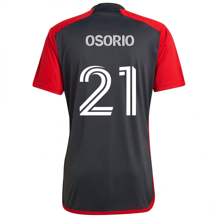 Niño Camiseta Jonathan Osorio #21 Rojo Grayn 1ª Equipación 2024/25 La Camisa Perú