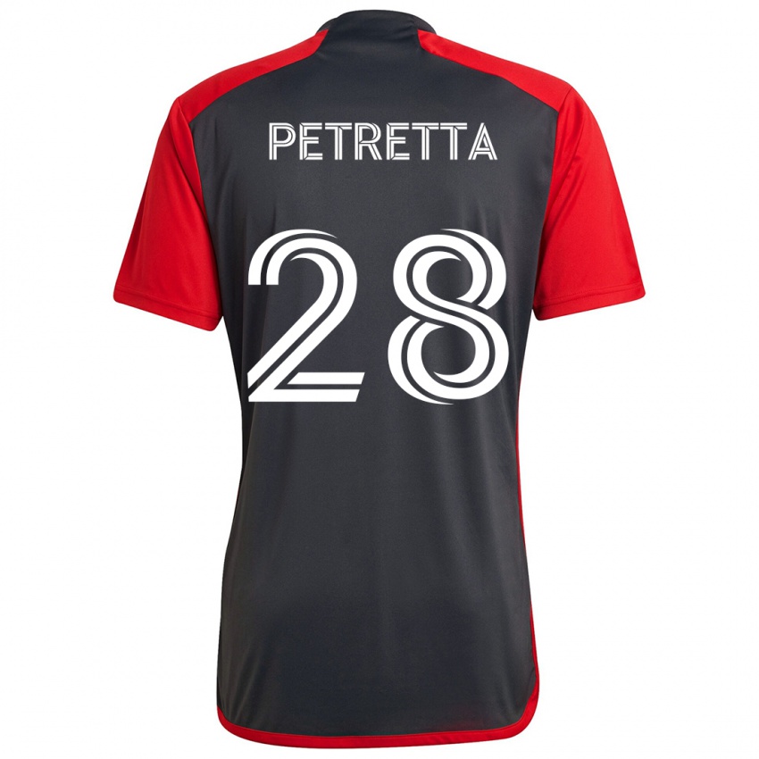 Niño Camiseta Raoul Petretta #28 Rojo Grayn 1ª Equipación 2024/25 La Camisa Perú