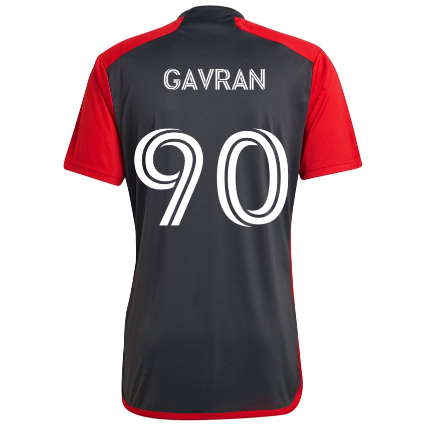 Niño Camiseta Luka Gavran #90 Rojo Grayn 1ª Equipación 2024/25 La Camisa Perú