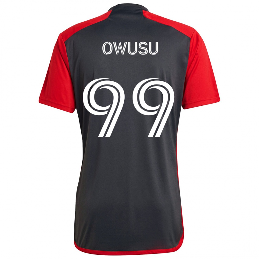 Niño Camiseta Prince Osei Owusu #99 Rojo Grayn 1ª Equipación 2024/25 La Camisa Perú