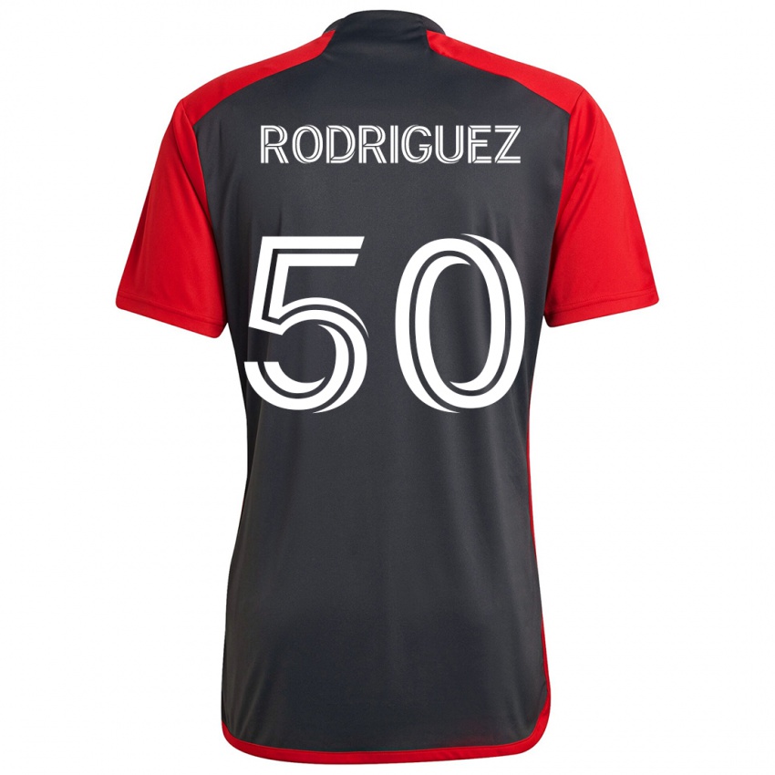 Niño Camiseta Abraham Rodriguez #50 Rojo Grayn 1ª Equipación 2024/25 La Camisa Perú